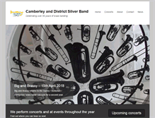 Tablet Screenshot of camberleyband.org.uk